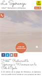 Mobile Screenshot of hotel-speranza-wimereux.com